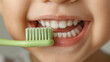 © Anna - Child brushing teeth close up smile