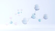 © abror - Molecular structure 3D rendering scientific background with interconnected spheres and atoms