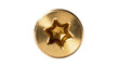 © Radovan - Gleaming golden brass screw head with a detailed star-shaped Torx drive for secure fastening