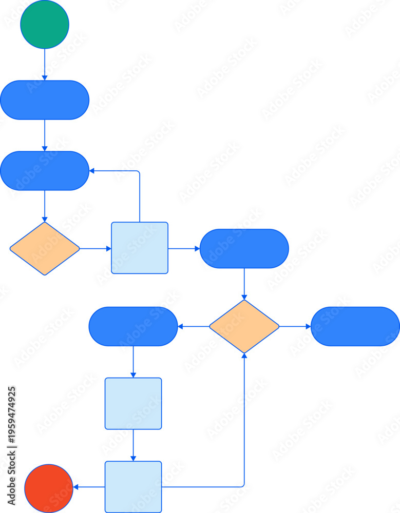 Flowchart diagram. Teamwork, business workflow layout. Workflow flow ...