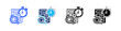 © Kholifah rokhman - Agile Estimation Multi Style Icon Set Vector