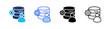 © Kholifah rokhman - Client Data Multi Style Icon Set Vector