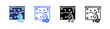 © Kholifah rokhman - Strategic Plan Multi Style Icon Set Vector