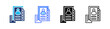 © Kholifah rokhman - Customer List Multi Style Icon Set Vector