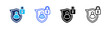 © Kholifah rokhman - Privacy Multi Style Icon Set Vector