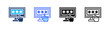 © Kholifah rokhman - Access Code Multi Style Icon Set Vector