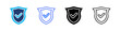 © Kholifah rokhman - Shield Multi Style Icon Set Vector