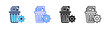 © Kholifah rokhman - Waste Management Multi Style Icon Set Vector