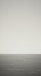 © Chanchai - Minimalist composition featuring a sharp, featureless horizon line dividing a pale sky and a smooth, empty foreground, emphasizing scale and isolation, outdoor, subtle, vast