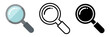 © 如月愛歌/Aika Kisaragi - 虫眼鏡アイコンセット 検索・拡大のルーペUIシンボル ベクター素材 / Magnifying glass icon set search loupe vector