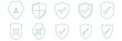 © Hikestudio3 - Shield check mark icon or security shield protection icon with tick symbol. green security shield icon