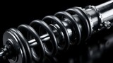 Classic Automotive Engineering Concept with Shiny Chrome Parts and Mechanical Detail