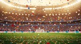 A soccer stadium with confetti falling on the field And, World Cup 2026, World Cup, FIFA World Cup 2026, Football 2026, World Cup Football 2026