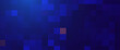 © ec0de - Abstract Digital Pixel Mosaic Background. Blue Halftone Squares Dotted Grid Pattern. Futuristic Technology Backdrop Design. Tech Cyber Data Texture. Vector Illustration