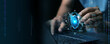 © FamousDesignMarket - cyber security concept, Login, User, identification information security and encryption, secure Internet access, cybersecurity, secure access to user's personal information,