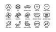 © Cali6ro - Car climate control symbols for auto temperature and ventilation settings