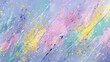 © Imran - An abstract artwork featuring pastel colors, splatters, and diagonal brushstrokes