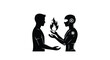 © Saif - Human and robot exchanging a flame, symbolizing knowledge transfer and innovation.