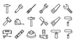 © Icon Master PNG - Vector icon sheet of various tools for construction and industry work