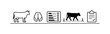 © peppastocker - Veterinary lameness scoring and gait assessment for early detection of mobility issues and welfare improvement in livestock management, cow silhouette, hoof, score chart, walking