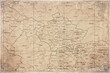 © allexxandarx - Vintage Map Of Kosovo With Districts On Retro Paper Background