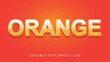 © stockmawati - orange editable text effect style