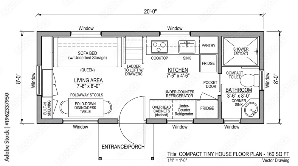 Plan Label Detailed architectural floor plan with measurements and room labels in ...