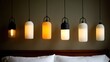 © SANDJAYA - Modern pendant lights displaying various colors and interior design