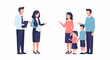 © Meraki - Business People and Family Group Illustration.