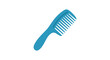 © SHAMIM STOCK - Blue plastic comb on white background in minimalistic style with bright lighting for grooming