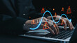 © InfiniteFlow - Economic caution visual showing risk alerts and financial volatility. Warning signs highlight economic downturn, market risk, finance crisis, and uncertainty in data-driven analysis. Elide