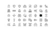 © MDRifat - Cybersecurity icons set with protection and safety symbols