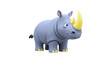 © Yanto - Cute cartoon rhinoceros with yellow horn
