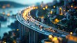 © dextro - Highway traffic at dusk