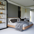 © murattellioglu - 3d render of modern bedroom hotel suite