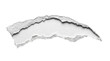 © Logo - Torn white paper edge with rough texture against transparent background.