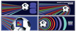 © Art Kovalenco - Soccer cup background, football 2026 world trends, dynamic motion effect vibrant abstract sports background featuring bold curved stripes, vector illustration championship