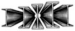 © AnjaliDesai - Hand drawn vector illustration of steel I beams in industrial engraving style