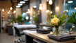© Laura - Luxury dermatology and beauty clinic interior decorated for VIP clients featuring spa equipment, massage setup, and relaxation zones. Defocused background. Luxury clinic, VIP