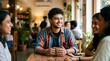 © SenpaiNoticeMe - Indian LGBTQ Plus Person in Comfortable Everyday Moment at Home or with Friends, Identity Authentic and Relaxed, Natural Light, Respectful Authentic LGBTQ Plus Representation India