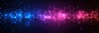 © Jdgkxbnc - glowing neon hexagonal grid with blue to pink gradient, sparkling particles and bokeh on a dark futuristic background conveying vibrant dynamic energy