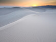 © Marcin Dobas - White sand dunes undulating at sunset on Socotra island, copy space