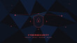 © Samim - A digital illustration representing modern cyber security with a shield and network node lines