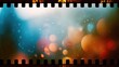 © Zidan - Abstract cinematic film frame with bokeh and light leaks for backgrounds