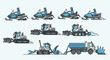 © Andi - Set of Winter Maintenance Vehicles and Snowmobiles Icons