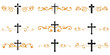 © Taliax - Christian cross victorian swirls vector for elegant church banners. Ideal for symbolizing classic faith, vintage holy heritage, and royal spiritual belief.