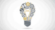 © Ajie stock - Light Bulb with Gears and Cogs.