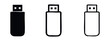 © liubomir118809 - USB Pen Drive Icon Collection - Digital Data Storage Device Vector Set
