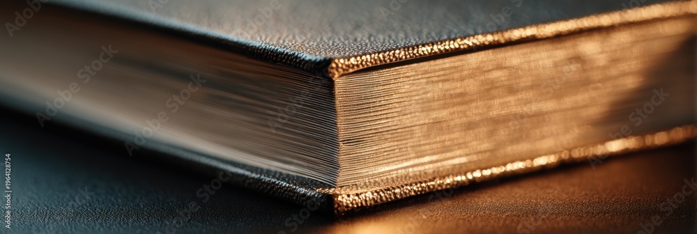Close-up View of Book Edges Showing Texture and Light Effects Captured ...