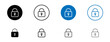 © molla - Padlock icons set. vector illustration